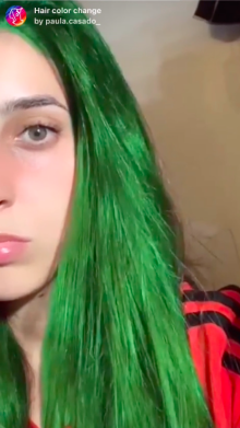 Hair color change
