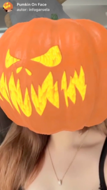 Pumkin On Face